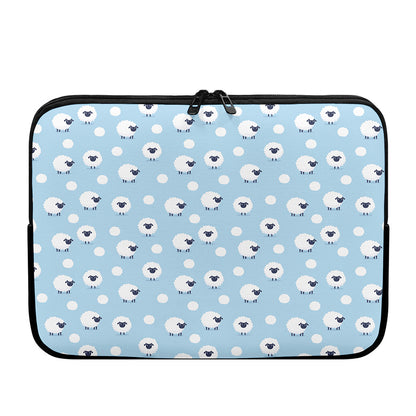 Cute Sheep Pattern Print Laptop Sleeve