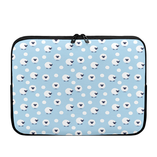 Cute Sheep Pattern Print Laptop Sleeve