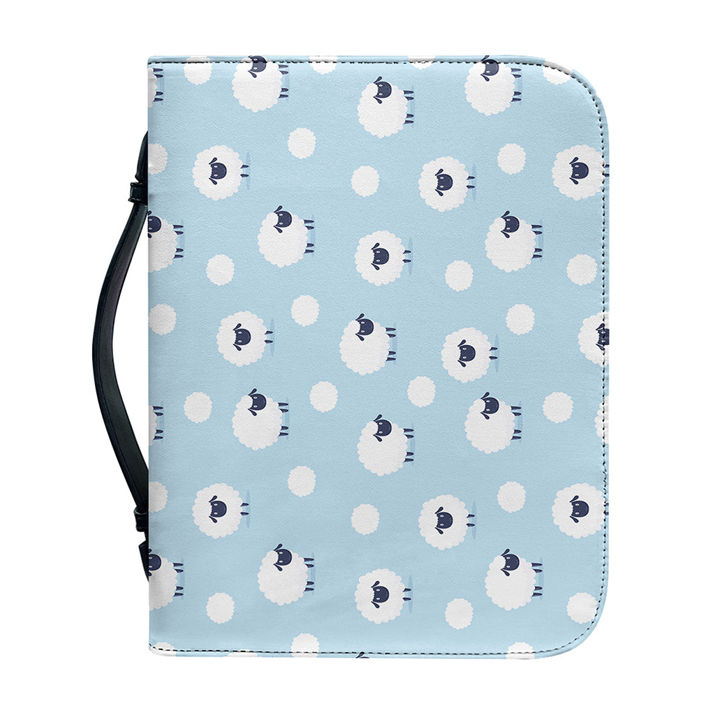 Cute Sheep Pattern Print Leather Bible Cover