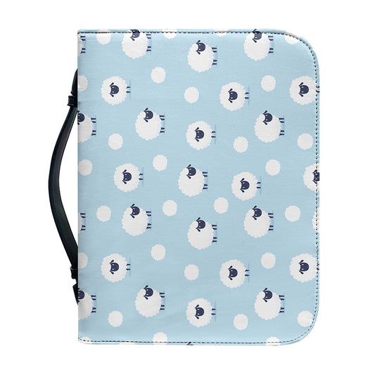 Cute Sheep Pattern Print Leather Bible Cover