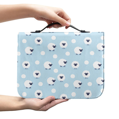 Cute Sheep Pattern Print Leather Bible Cover