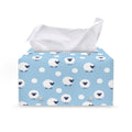 Cute Sheep Pattern Print Leather Tissue Box Cover