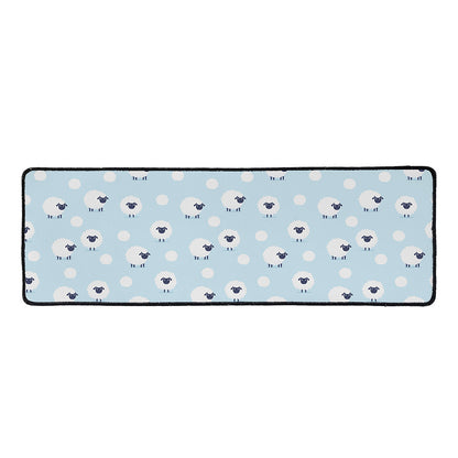 Cute Sheep Pattern Print Long Kitchen Mat