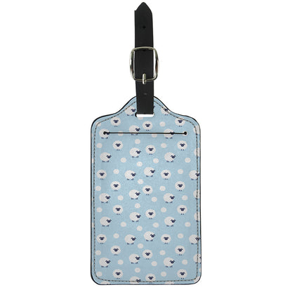 Cute Sheep Pattern Print Luggage Tag