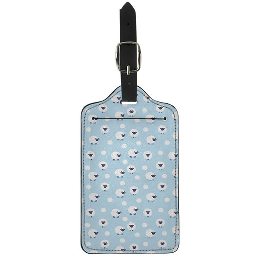 Cute Sheep Pattern Print Luggage Tag