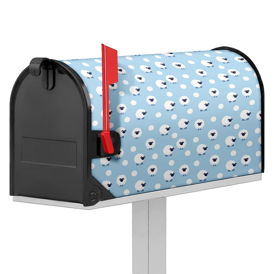 Cute Sheep Pattern Print Mailbox Cover