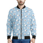 Cute Sheep Pattern Print Men's Bomber Jacket