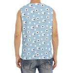 Cute Sheep Pattern Print Men's Fitness Tank Top