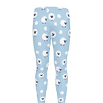 Cute Sheep Pattern Print Men's leggings