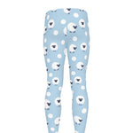 Cute Sheep Pattern Print Men's leggings