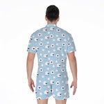 Cute Sheep Pattern Print Men's Rompers