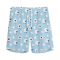 Cute Sheep Pattern Print Men's Athletic Shorts