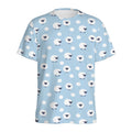 Cute Sheep Pattern Print Men's Athletic T-Shirt