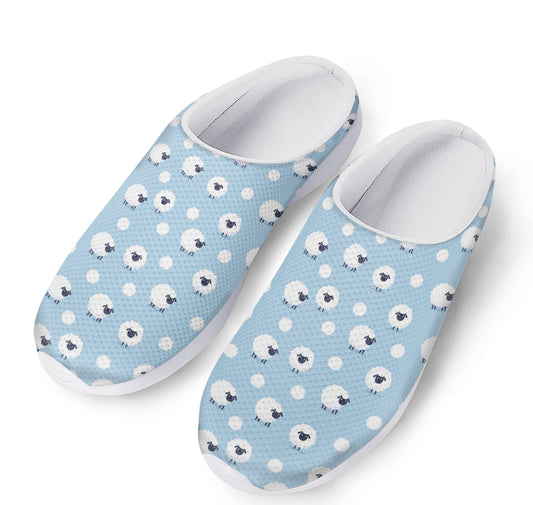 Cute Sheep Pattern Print Mesh Casual Shoes