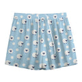 Cute Sheep Pattern Print Mesh Shorts