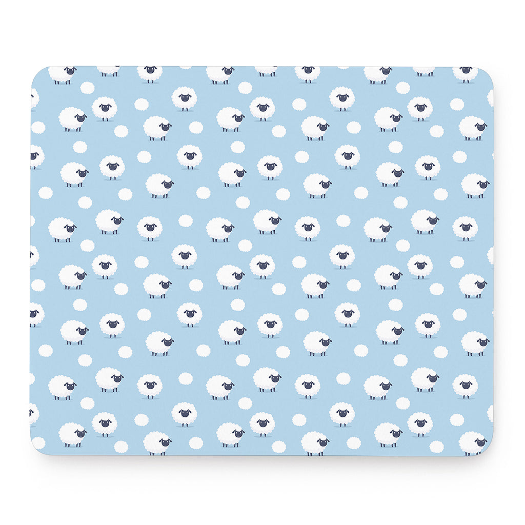 Cute Sheep Pattern Print Mouse Pad