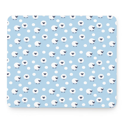 Cute Sheep Pattern Print Mouse Pad
