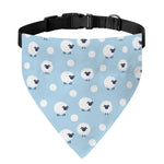 Cute Sheep Pattern Print Over The Collar Dog Bandana