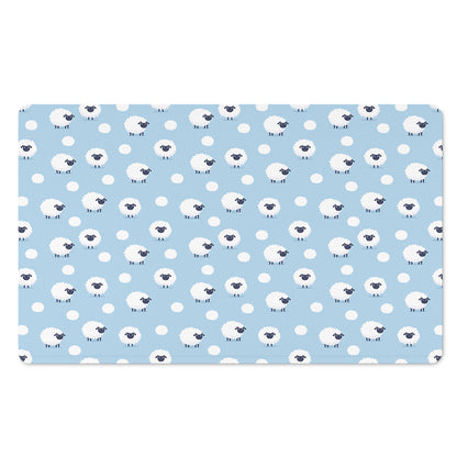 Cute Sheep Pattern Print Polyester Doormat