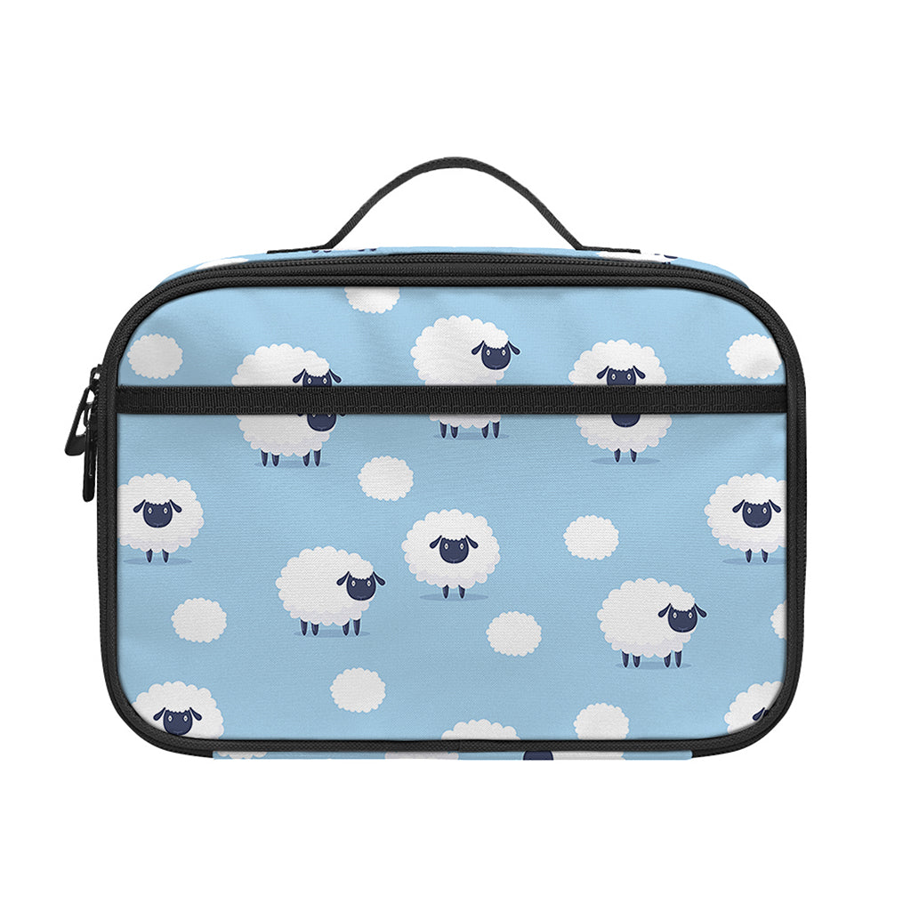 Cute Sheep Pattern Print Portable Lunch Bag