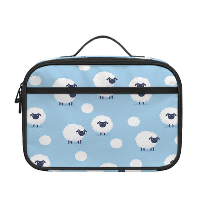 Cute Sheep Pattern Print Portable Lunch Bag
