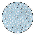 Cute Sheep Pattern Print Round Floor Mat
