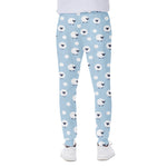 Cute Sheep Pattern Print Scuba Joggers