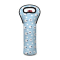 Cute Sheep Pattern Print Single Neoprene Wine Tote