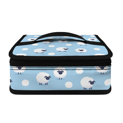 Cute Sheep Pattern Print Small Lunch Bag