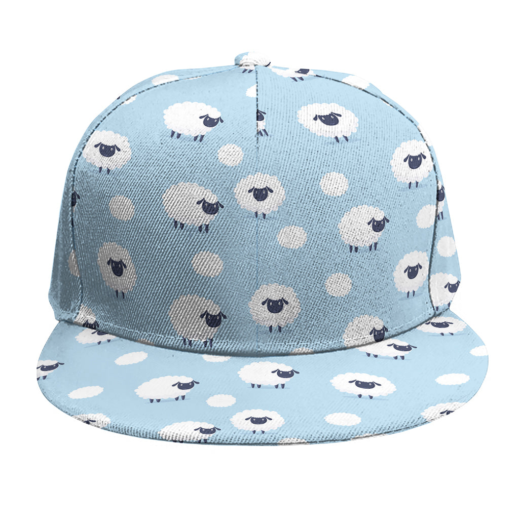 Cute Sheep Pattern Print Snapback Cap