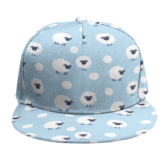 Cute Sheep Pattern Print Snapback Cap