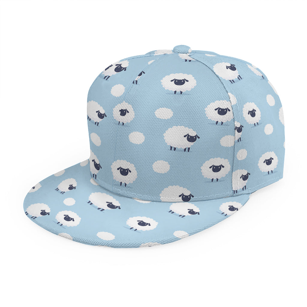 Cute Sheep Pattern Print Snapback Cap