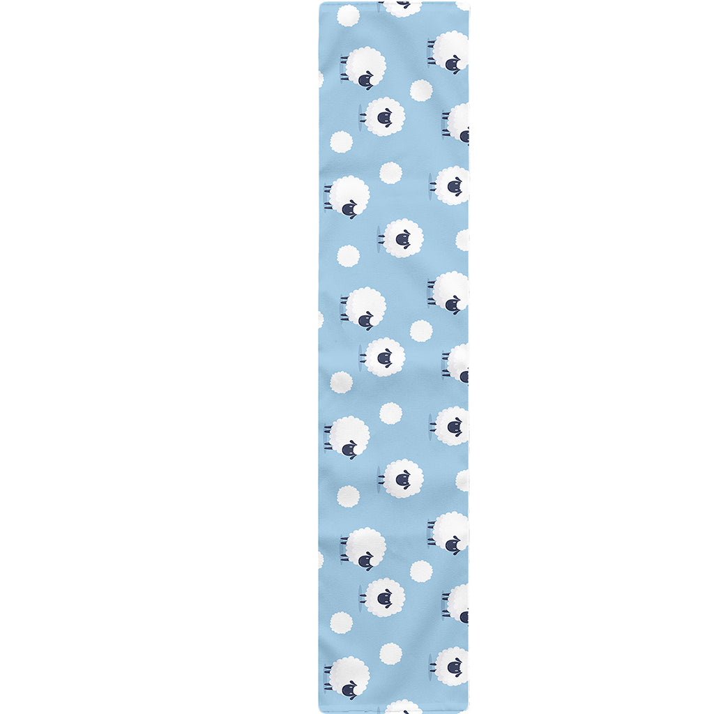 Cute Sheep Pattern Print Table Runner