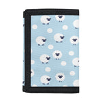 Cute Sheep Pattern Print Trifold Wallet