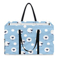 Cute Sheep Pattern Print Utility Tote Bag