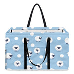 Cute Sheep Pattern Print Utility Tote Bag