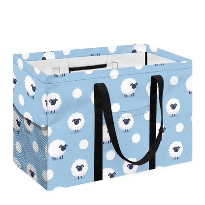 Cute Sheep Pattern Print Utility Tote Bag