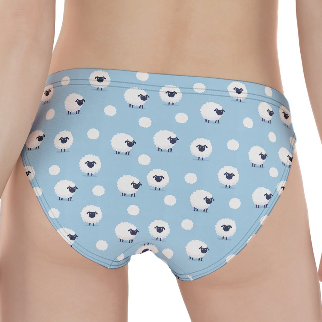 Cute Sheep Pattern Print Women's Panties