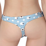 Cute Sheep Pattern Print Women's Thong