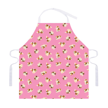 Cute Shih Tzu Pattern Print Adjustable Apron