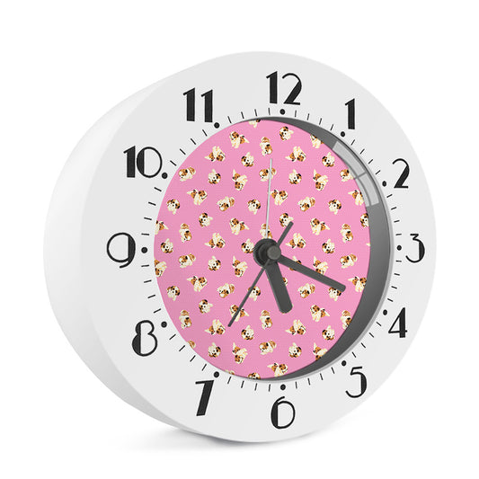 Cute Shih Tzu Pattern Print Alarm Clock