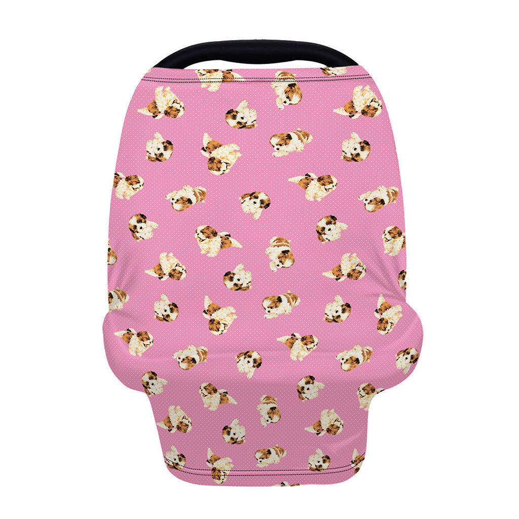 Cute Shih Tzu Pattern Print Baby Seat Cover