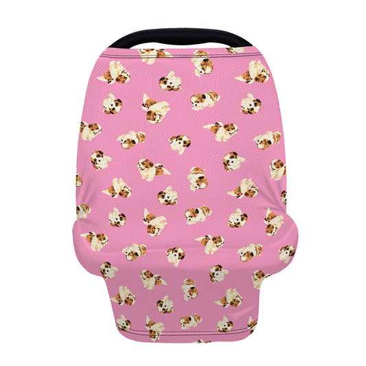 Cute Shih Tzu Pattern Print Baby Seat Cover