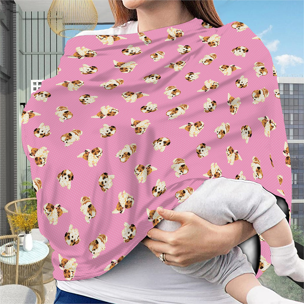 Cute Shih Tzu Pattern Print Baby Seat Cover