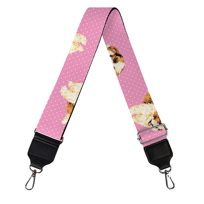 Cute Shih Tzu Pattern Print Bag Strap