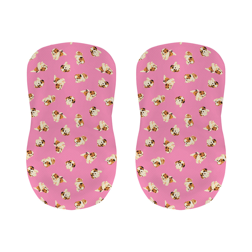 Cute Shih Tzu Pattern Print Bar Stool Covers