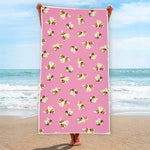 Cute Shih Tzu Pattern Print Beach Towel