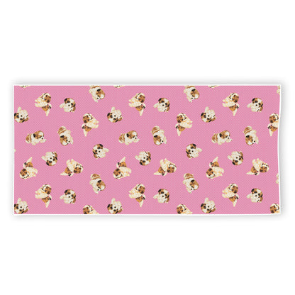 Cute Shih Tzu Pattern Print Beach Towel