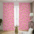Cute Shih Tzu Pattern Print Dimout Pencil Pleat Curtains