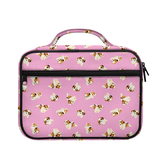 Cute Shih Tzu Pattern Print Briefcase Bible Bag